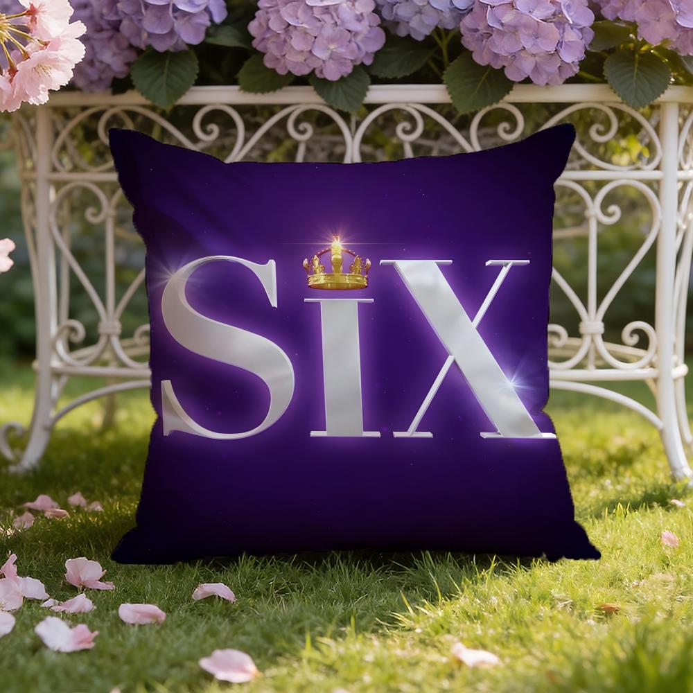 S-six musical Cushion Cover Home & Car Dual-Scene Pillow Cover: Reversible for Premium Comfort