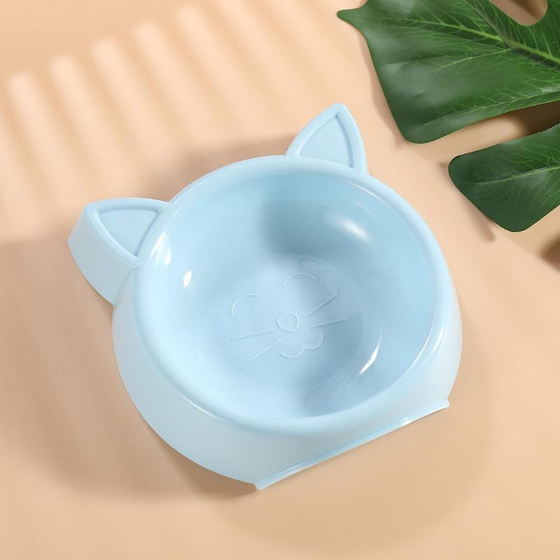 Cute Cat-shaped Pet Bowl Round Dog And Cat Feeding Bowl With Leak-proof And Anti-tipping Features Perfect For Pet Food And Water