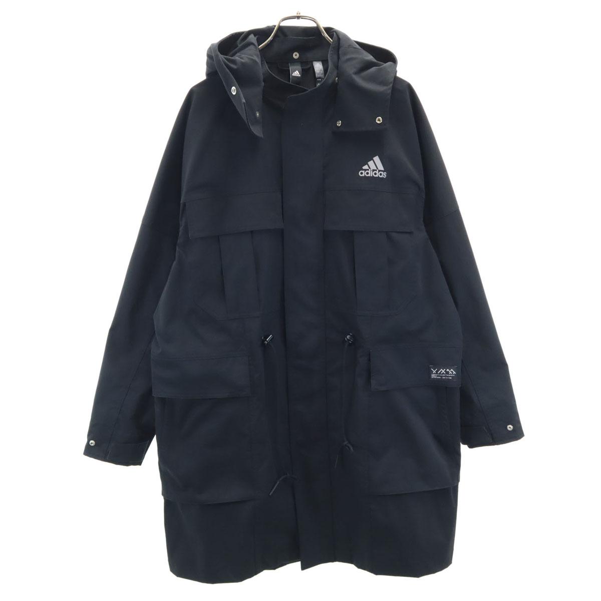 

adidas PRSVE твидовое длинное пальто L черное Мужское Б/У