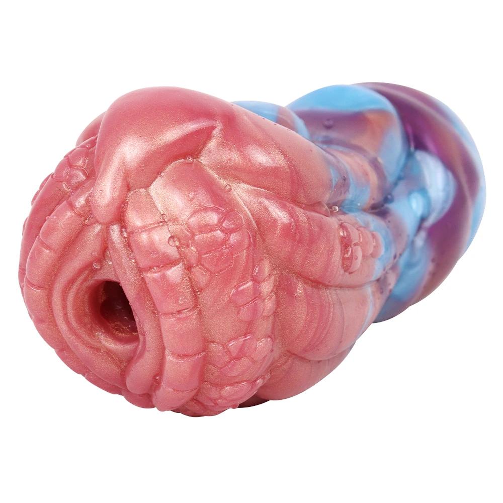 Soft Silicone Fantasy Dragon Male Masturbator Intimate Pocket Artificial Vagina Adult Product Sex Toys For Men Fantasy Dildos