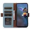 For Samsung Galaxy S24 FE Phone Case RFID Blocking Textured Genuine Cow Leather Flip Cover