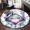 1pc Anime Design Round Carpet for Office Chair Mat, Non Slip Rug Home Decor, Living Room, Bedroom