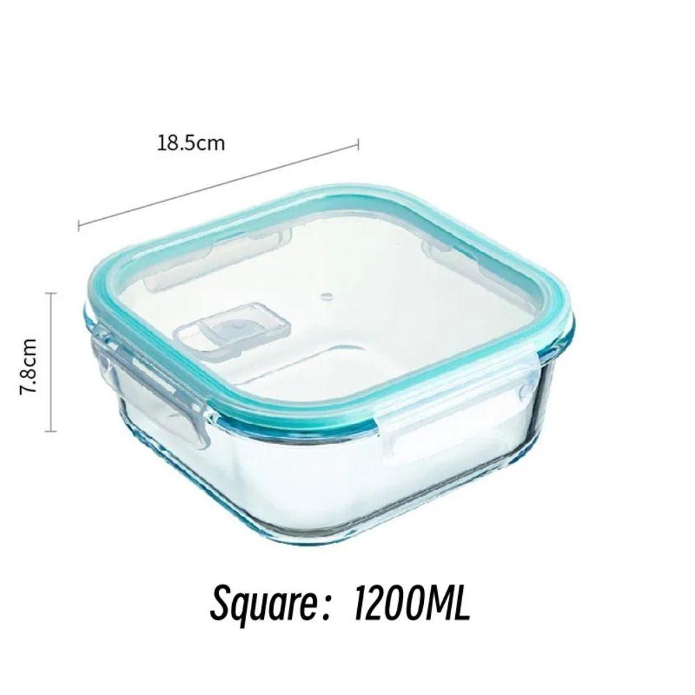 with Lids Microwave Heatting Bento Box Glass Snacks Fruit Sealed Insulation Box Lunch Bento Box