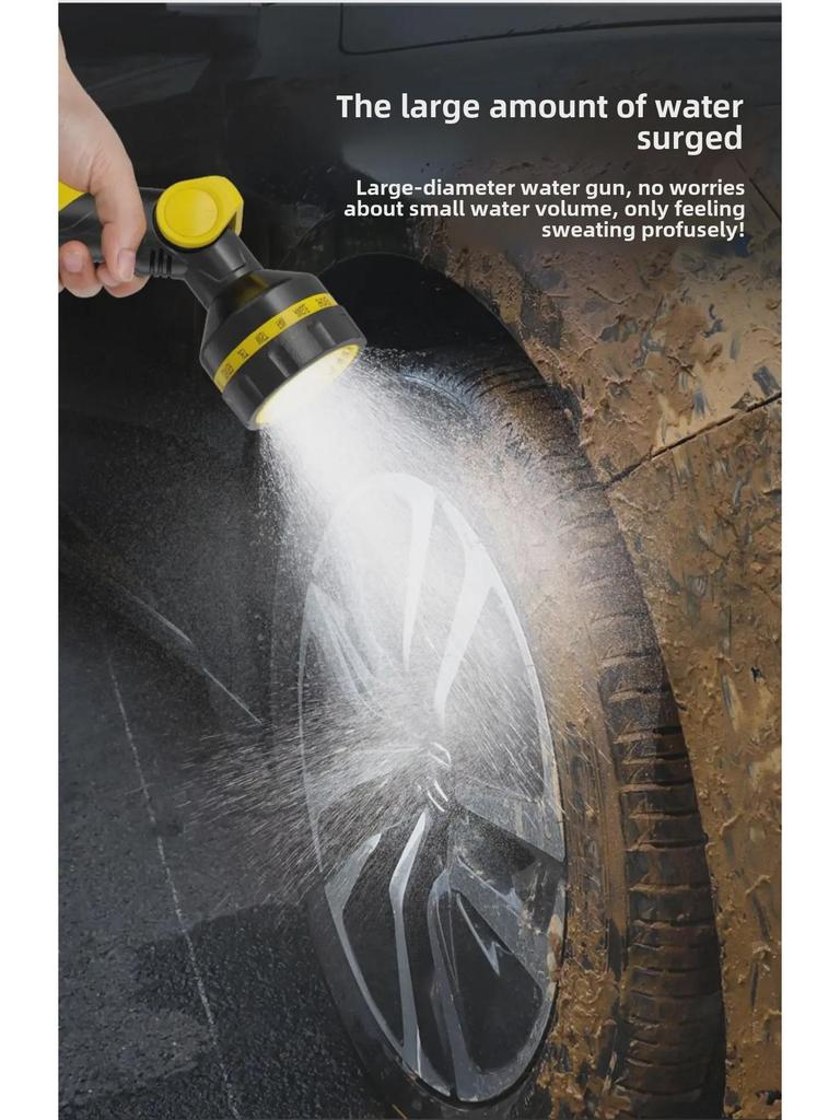 Multifunctional Garden Hose with Water Gun - Perfect for Watering, Car Washing, and More