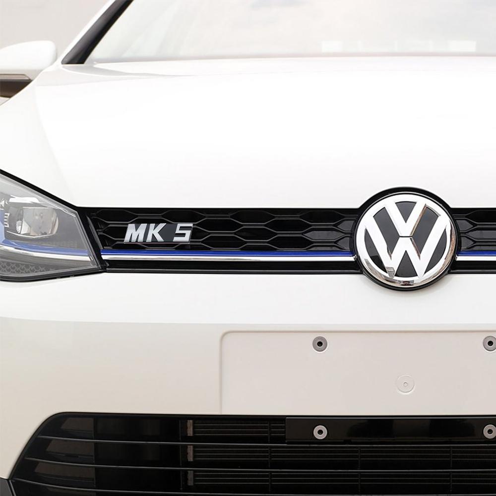 Car Front Grille Badge Label Stickers Auto 3D Metal Letters Emblem Exterior Decor Accessories For Volkswagen VW K5 MK6 MK7 MK7.5 zj1