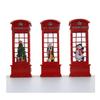 Large Luminous Telephone Booth Snow Globe - Creative Christmas Ornament & Gift