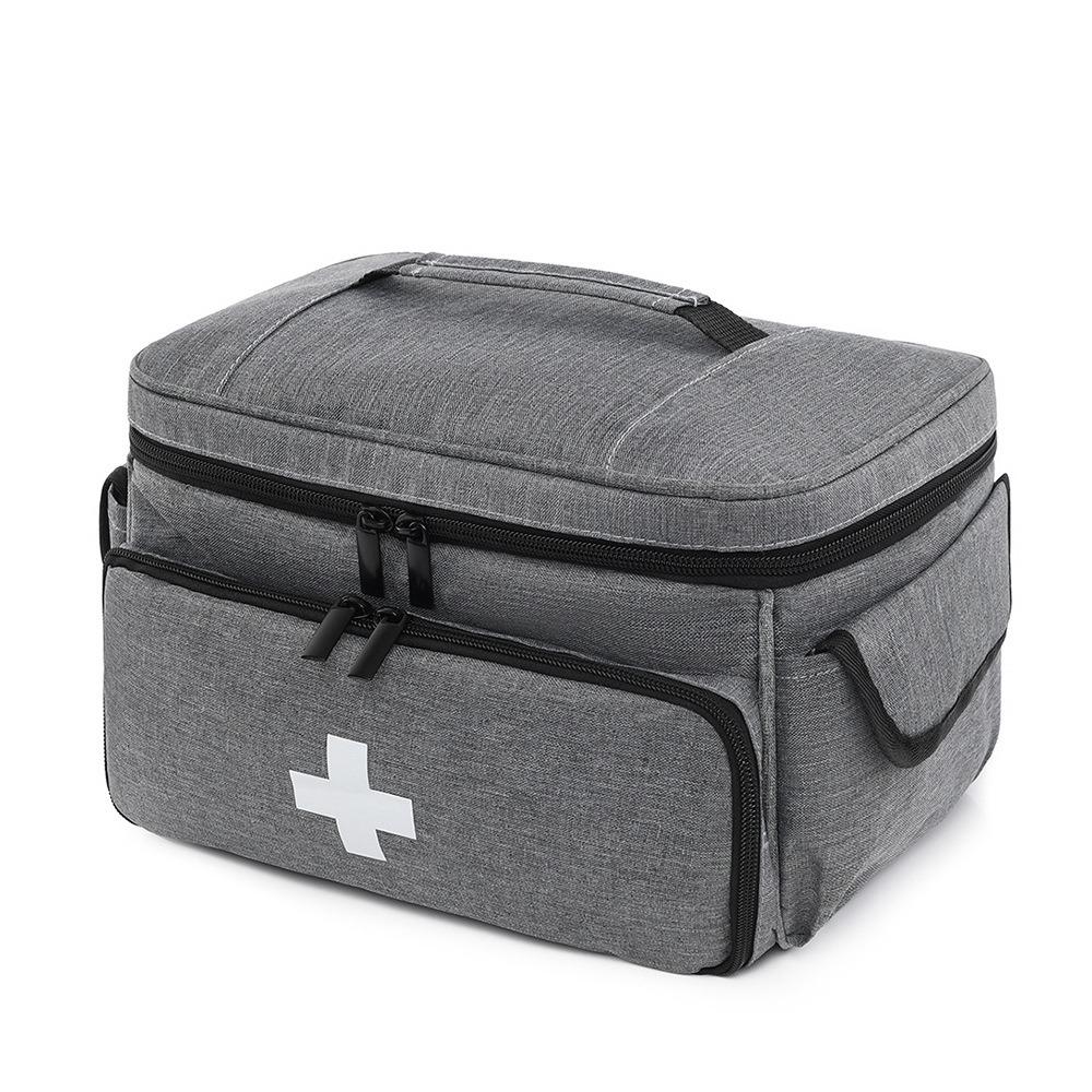 Lightweight Travel Medicine Bag Adjustable Strap Multi-Functional Medicine Storage Box Easy Grip Large Capacity