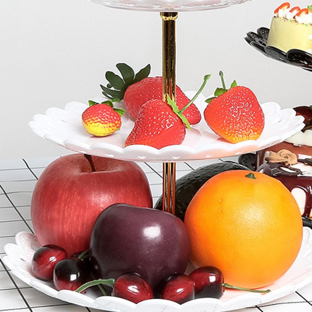 3vrstvý stojan na ovocné talíře stojánek na dort košíčky svatba narozeninová párty odpolední čaj