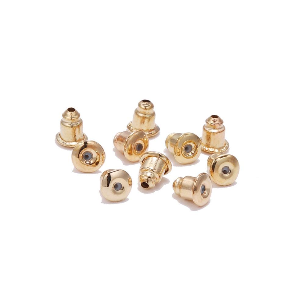 200 Stück 5 x 6 mm Kappen, Ohrstecker, Stopper, Schriftrollen, Ohrstecker, Muttern, Erkenntnisse, DIY, blockierte Ohrringe, Stopper, Ohrzubehör