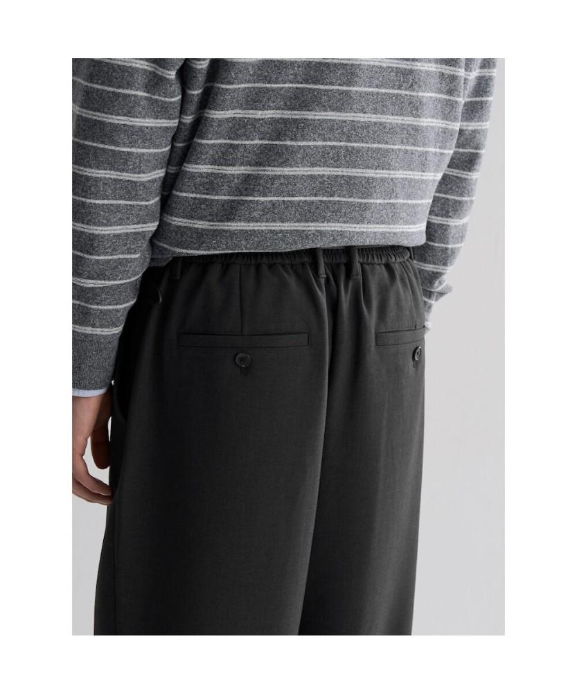 8SECONDS Melange Wide Tapered Fit Slacks Ash