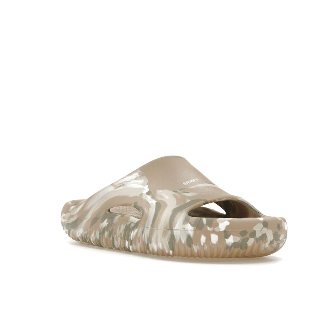 Satisfy x Crocs Mellow Slide Marble Unisex Sneakers Tan Chai Multi 208927-2ZM