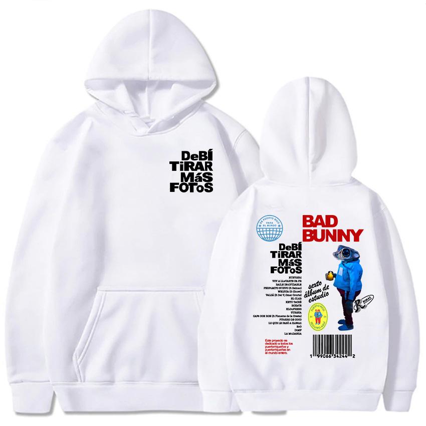 Bad Bunny DTMF Debí Tirar Mehr Fotos Hoodies 2025 Neues Album Mode Sweatshirts Roupas Femininas Mit Kapuze Winter Pullover Frauen