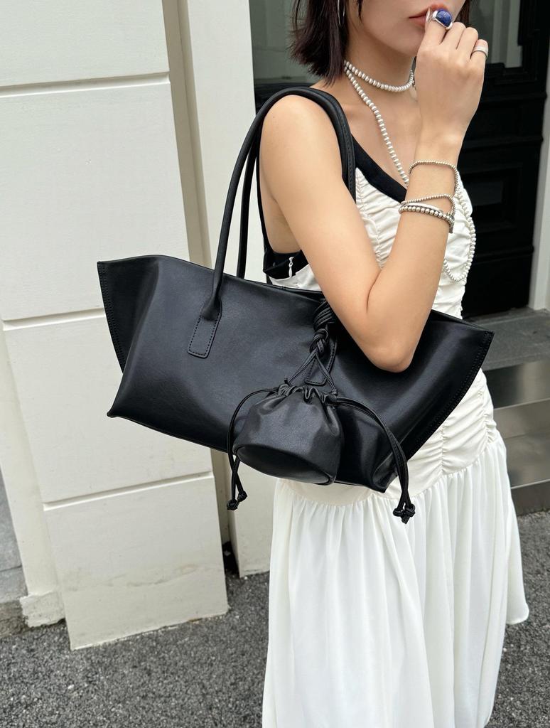 Duoduo Frosted Leather Tote Bag - New Styles, Simple, Large Capacity Shoulder Bag