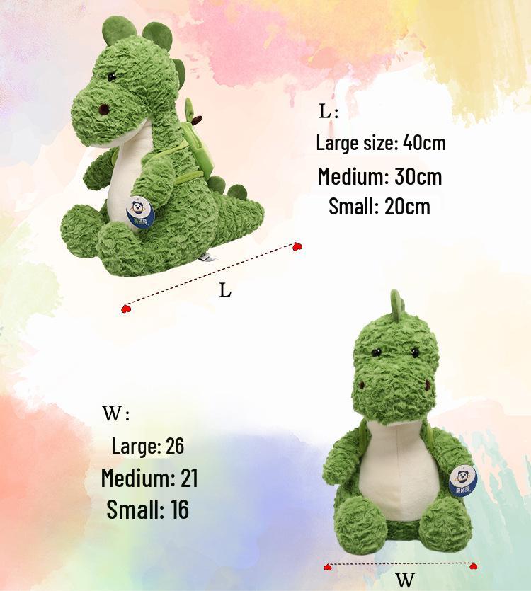 Snot Bear Dinosaur Plush Toy: Cute Avocado Backpack & Flower Brush - Children's Day Gift