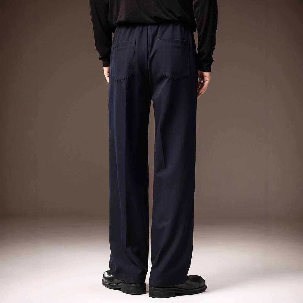 High-end Straight Casual Pants Spring and Autumn Drape Pants Men's Straight Pants Loose High-end Suit Pants Men's