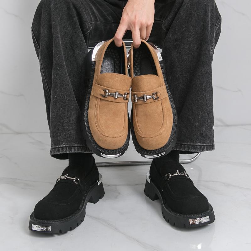 Fashion Classic Men Loafers Men One-foot Casual Thick-soled Lightweight Breathable Fashionable Brand Shoes Social Shoes Men Sizes 37-46