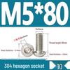 ISO7380 Stainless Steel Hex Drive Dome Head Screws - M2 to M16