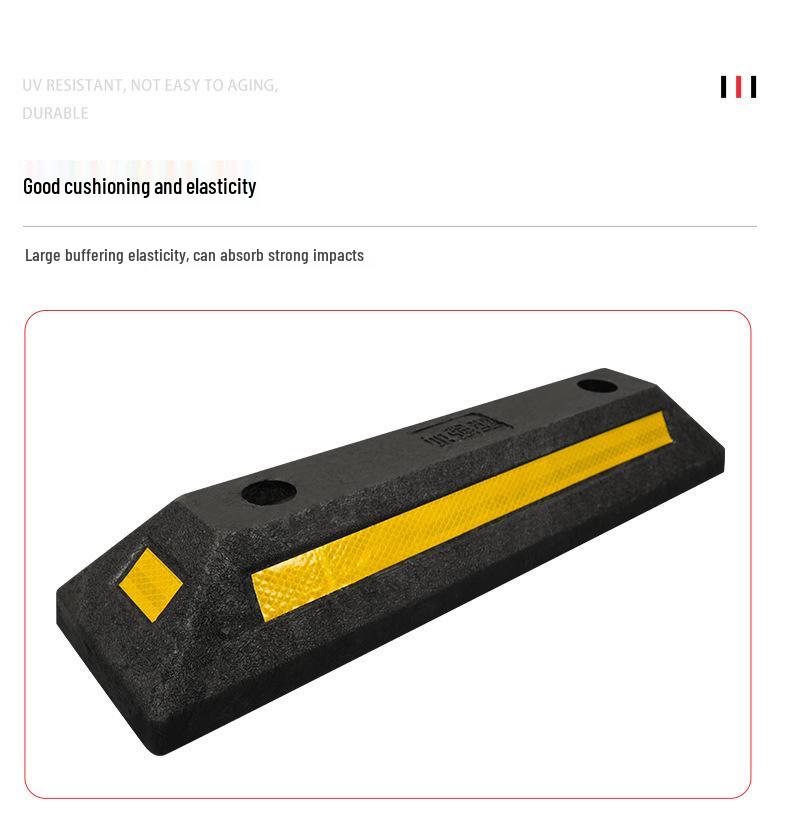 Heavy-Duty Rubber Wheel Chock Parking Stop