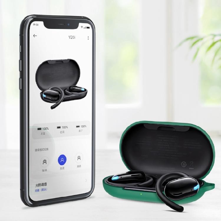 Ergonomic Silicone Protective Case Sleeve For V20i Wireless Earbud Antislip Grip Dusts Water Resistant Nonslip Texture