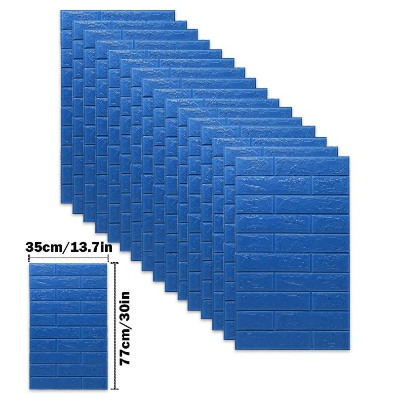 

20 шт. 3D пенопластовые наклейки на стену, панели, кирпичные водостойкие клейкие обои, гостиная, спальня, домашний декор для ванной комнаты Pack of 20
