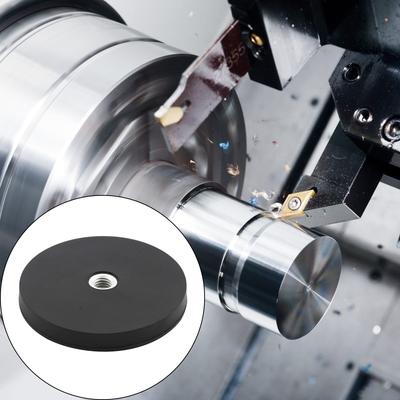 Magnetická základna s gumovým potahem o průměru 66 mm s přísavkou a vnějšími závity M5 M6 M8 M10 pro LED světla, fotografické vybavení