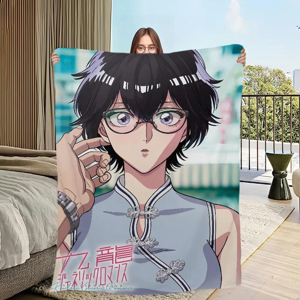 Warm Soft Plush Anime Flannel Throw Blanket for Sofa Living Room Bedroom Office Travel Gift