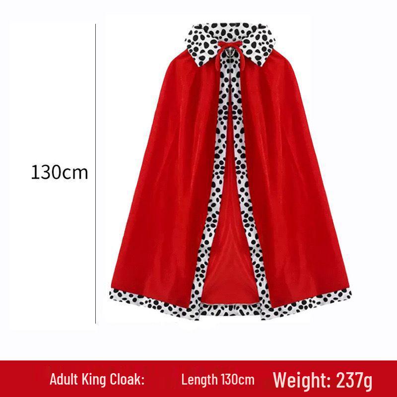 Halloween King Cloak: Kids & Adults Masquerade Costume Shawl