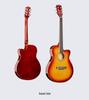 Folk 40-inch Ultra-thin Beginner Guitar for Boys & Girls - All Linden Wood, Polished Finish