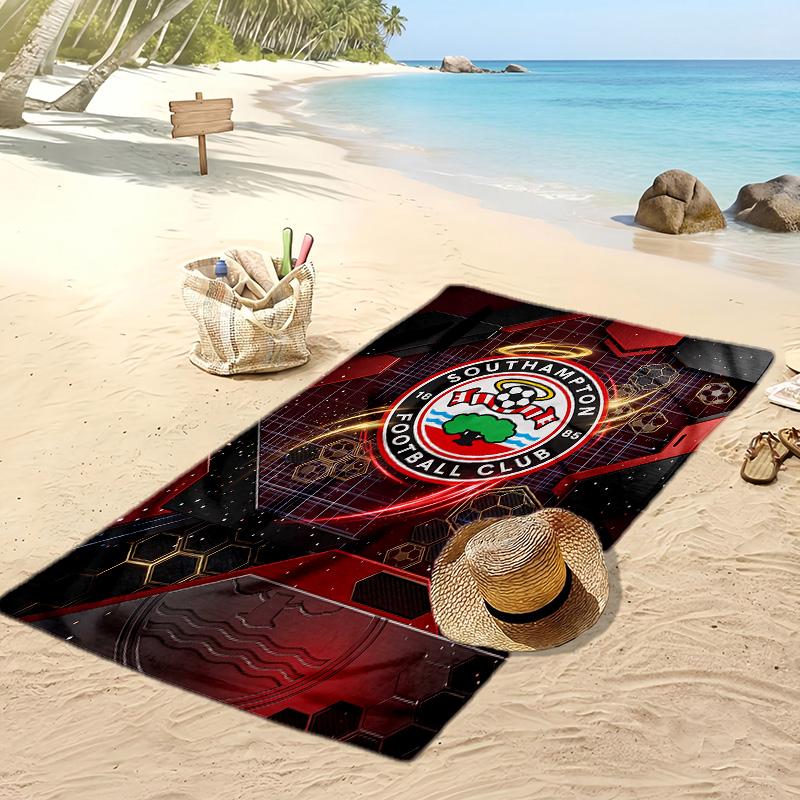 Southampton Football Print Beach Towel, Large Soft Quick Dry Towel for Beach Camping Swimming