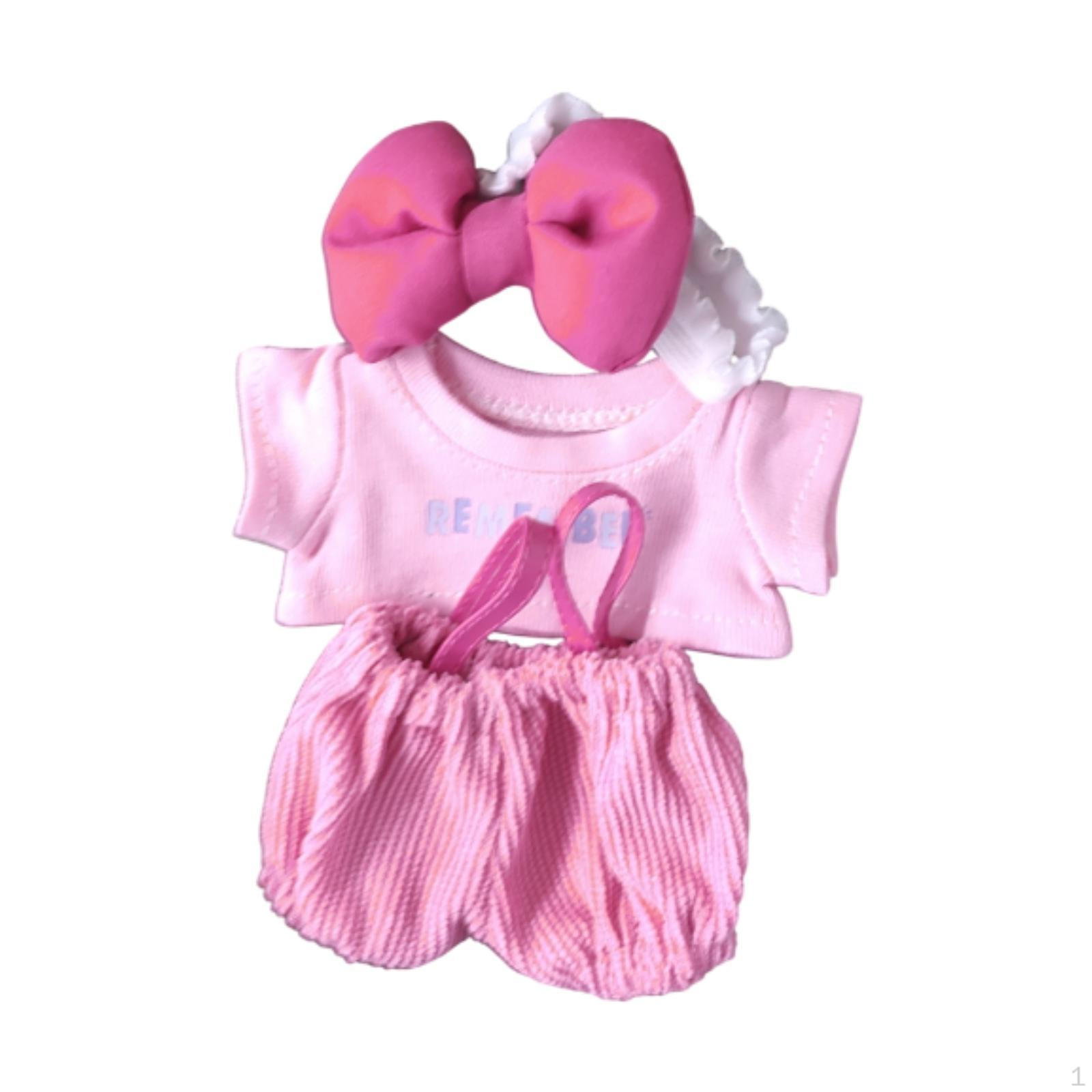 

17cm Plush Doll Clothes Cartoon Clothing Set for labubu, Clothes only