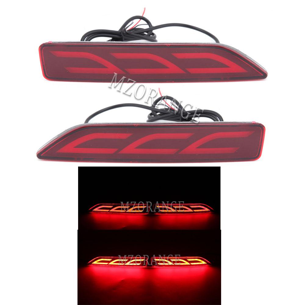 MZORANGE LED bakre støtfangerlys For Honda CRV CR-V 2007 2008 2009 Bremsereflektorlys Tåkebaklys Biltilbehør