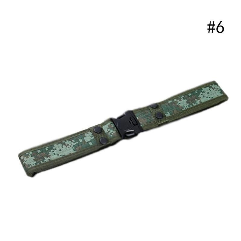 Men Outdoor Hiking Sports Waistband Canvas Buckle Belt Adjustable