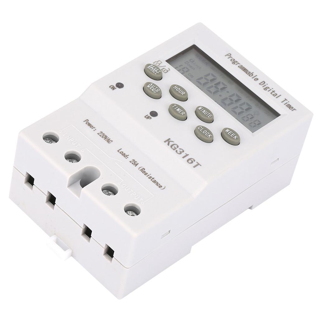 KG316T 220V Microcomputer Time Control Switch Programmable Automatic Digital Timer Switch
