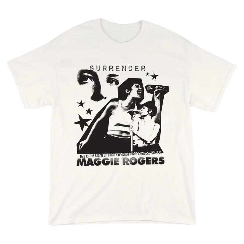 

Vtg Maggie Rogers Surrender Tour T Shirt For Men Cotton White Full Size TR156 Unisex T-Shirt S