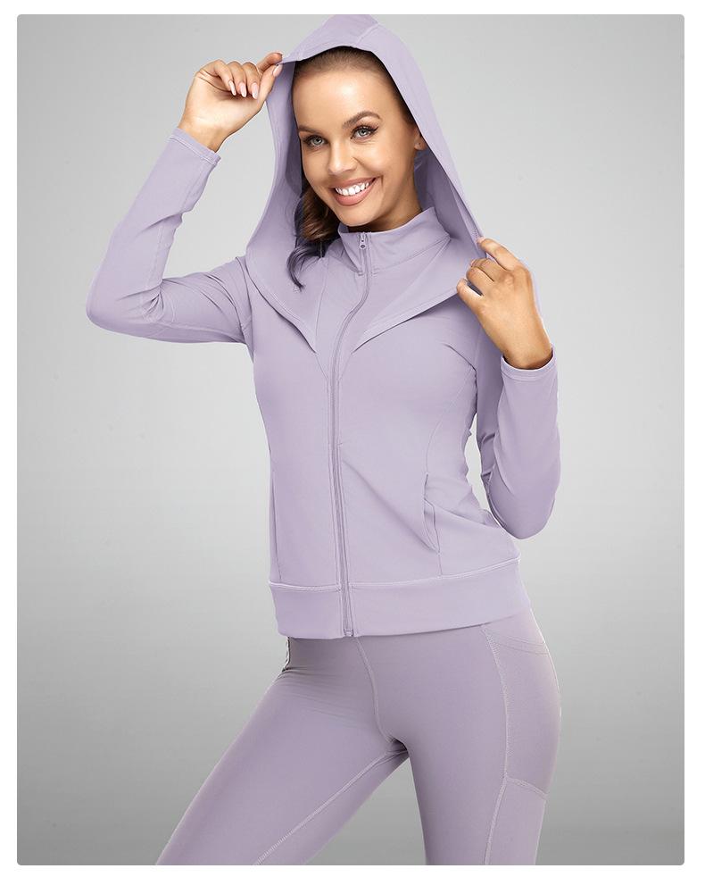 Women's Air Layer Hooded Jacket & Casual Loose Sportswear Set