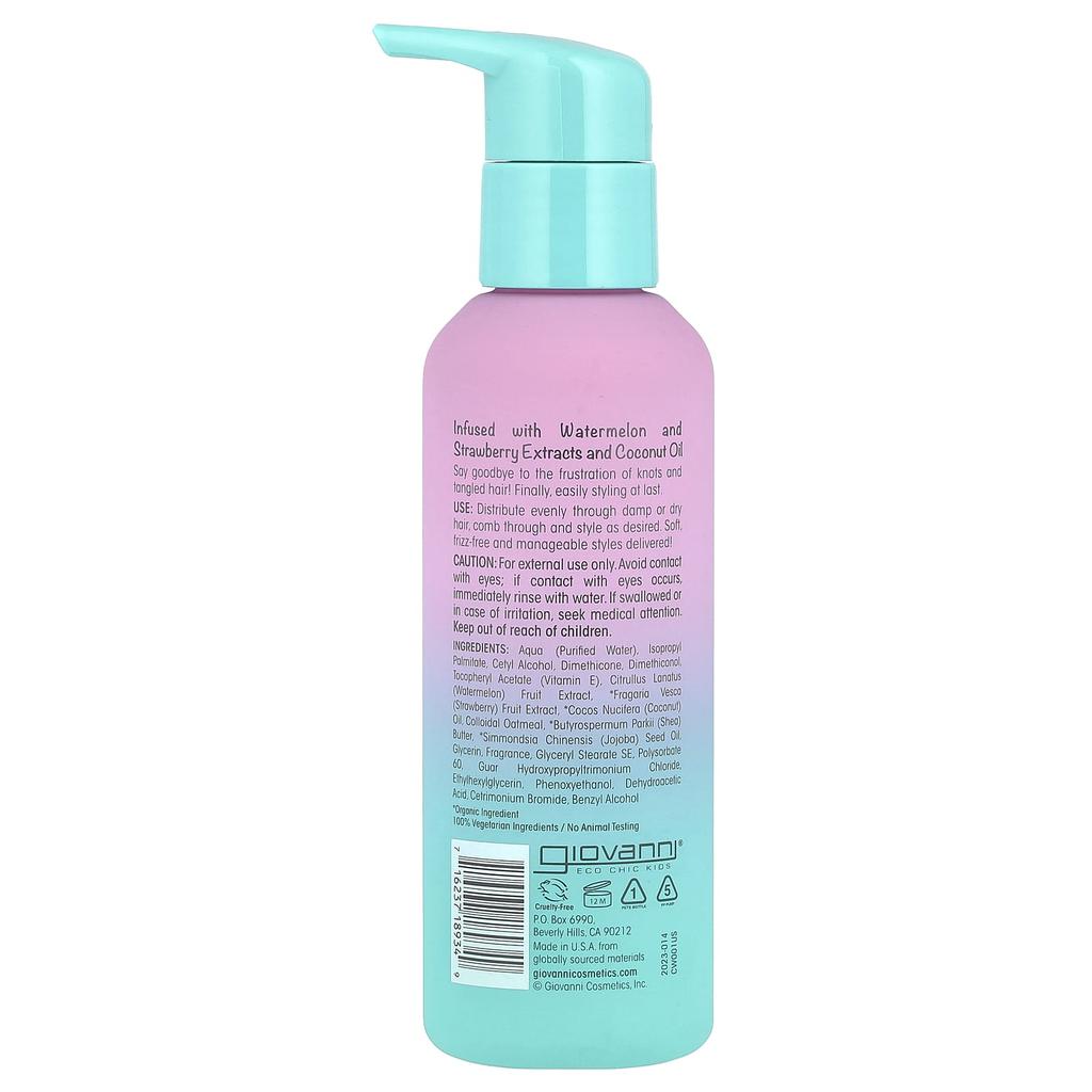 Giovanni Eco Chic® Kids, Leave-In Conditioning & Styling Elixir, 4.5 Fl Oz (133 Ml)