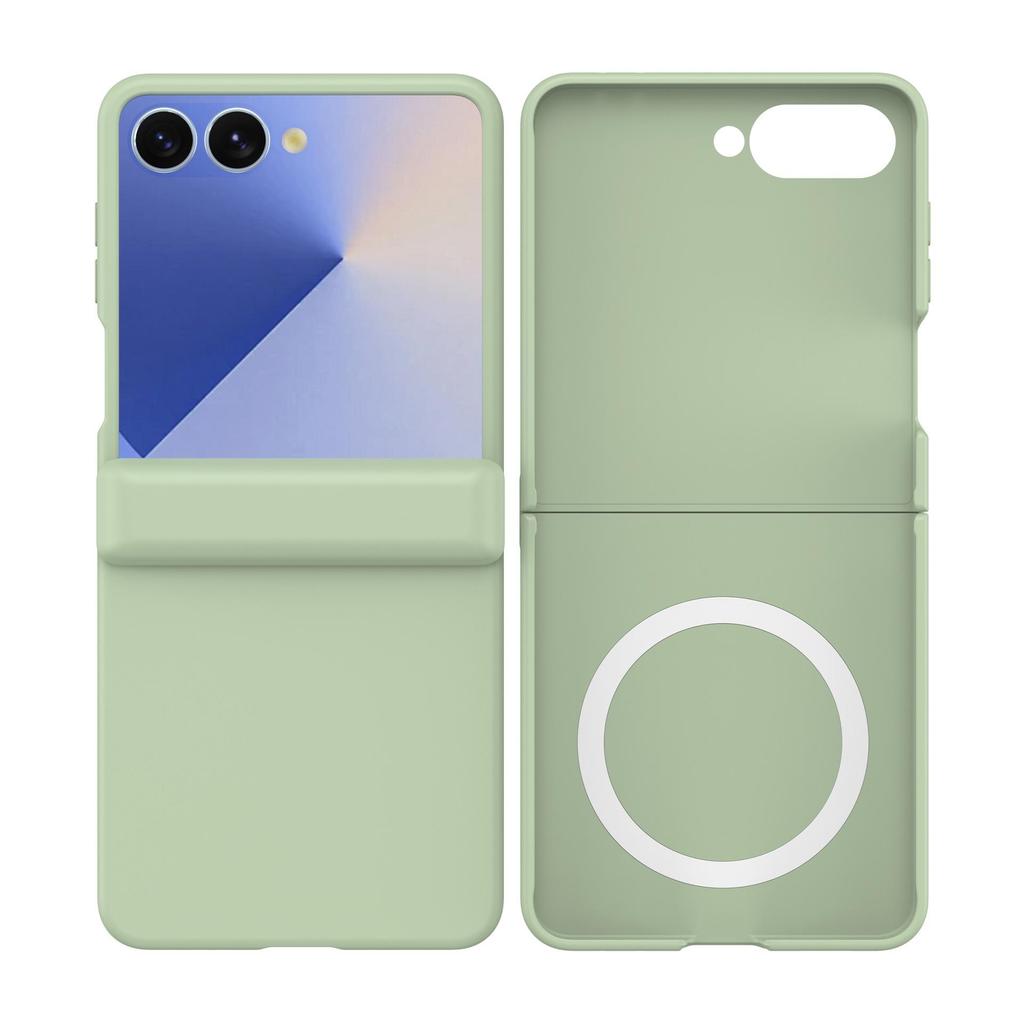 Coque de protection transparente Samsung Z Flip7 avec film de protection en verre trempé couvrant intégralement