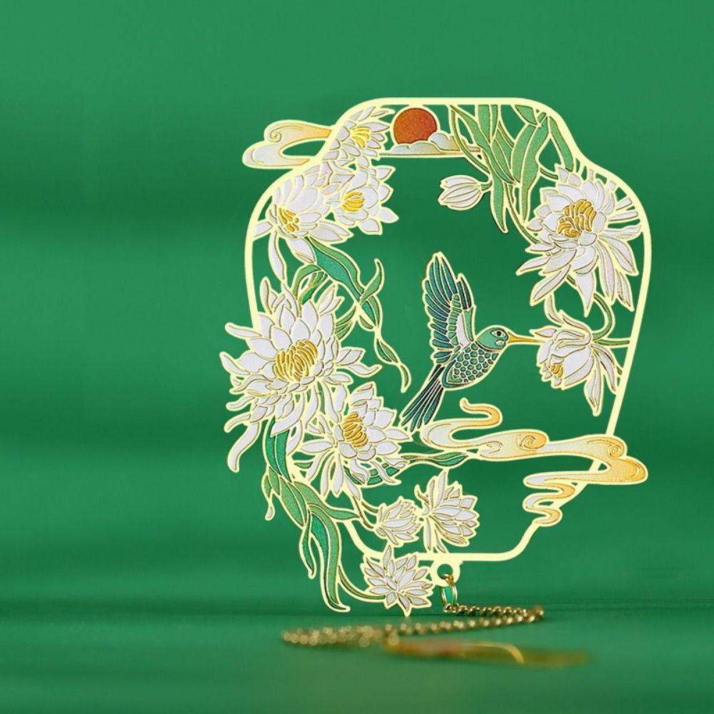 12 Month Chinese Beasts Bookmark Creative Metal Bookmark Hollow Metal Bookmarks  Book Accessories