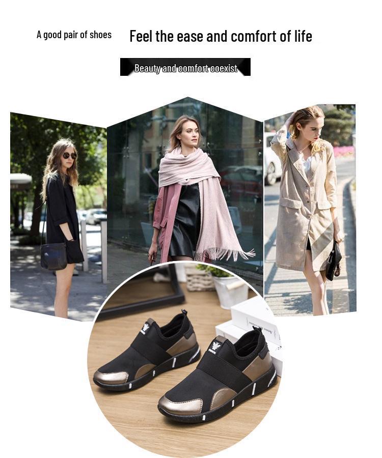 2024 Spring Women's Casual Slip-On Flat Shoes: Outdoor Sporty Dad Style