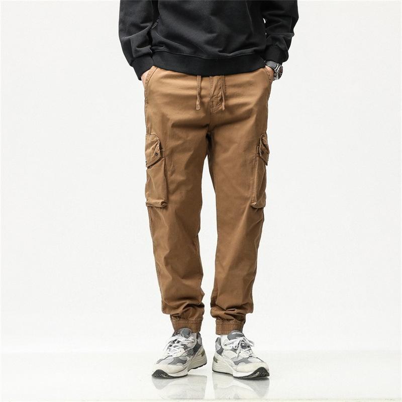 

Свободные прямые хлопковые рабочие брюки повседневные брюки для мужской весны новые американские универсальные широкие брюки 4XL