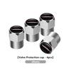 4Pcs Car Wheel Tire Stem Valve Protection Cap Dustproof Cover For MINI Cooper Works R56 F56 R53 R60 Clubman JCW Countryman TC1