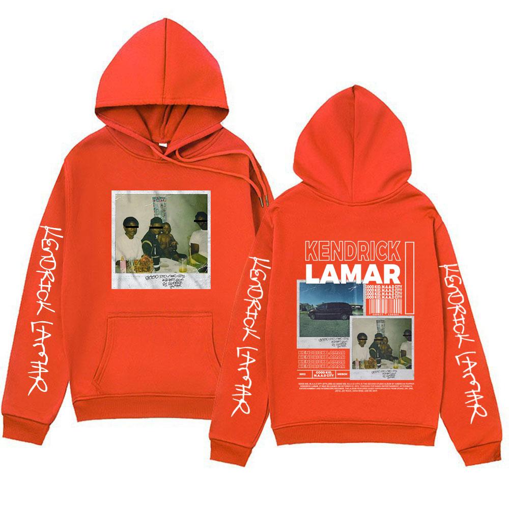 Rapper Kendrick Lamar Good Kid Hoodie Men Women's Hip Hop Rap Style Music Album Hoodies Sweatshirts Oversized Fashion Streetwear