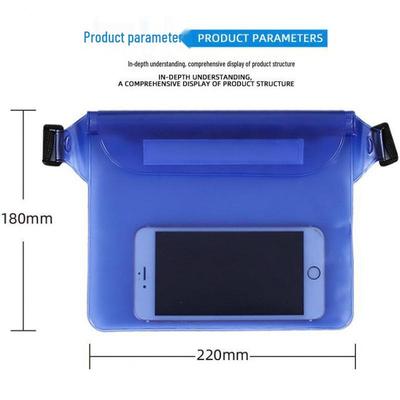 Große wasserdichte PVC-Hüfttasche für Outdoor-Aktivitäten – Dreischichtig versiegelt, multifunktionaler Stauraum für Handys und mehr.