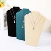 Velvet Jewelry Display Stand Black Necklace Holder Stand New Necklace Shelf  Jewelry Shop Window