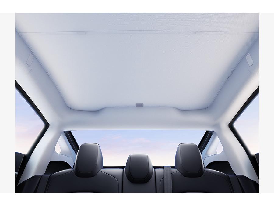 Tesla Model Y/3 Ice Crystal Honeycomb Sunshade for Sunroof