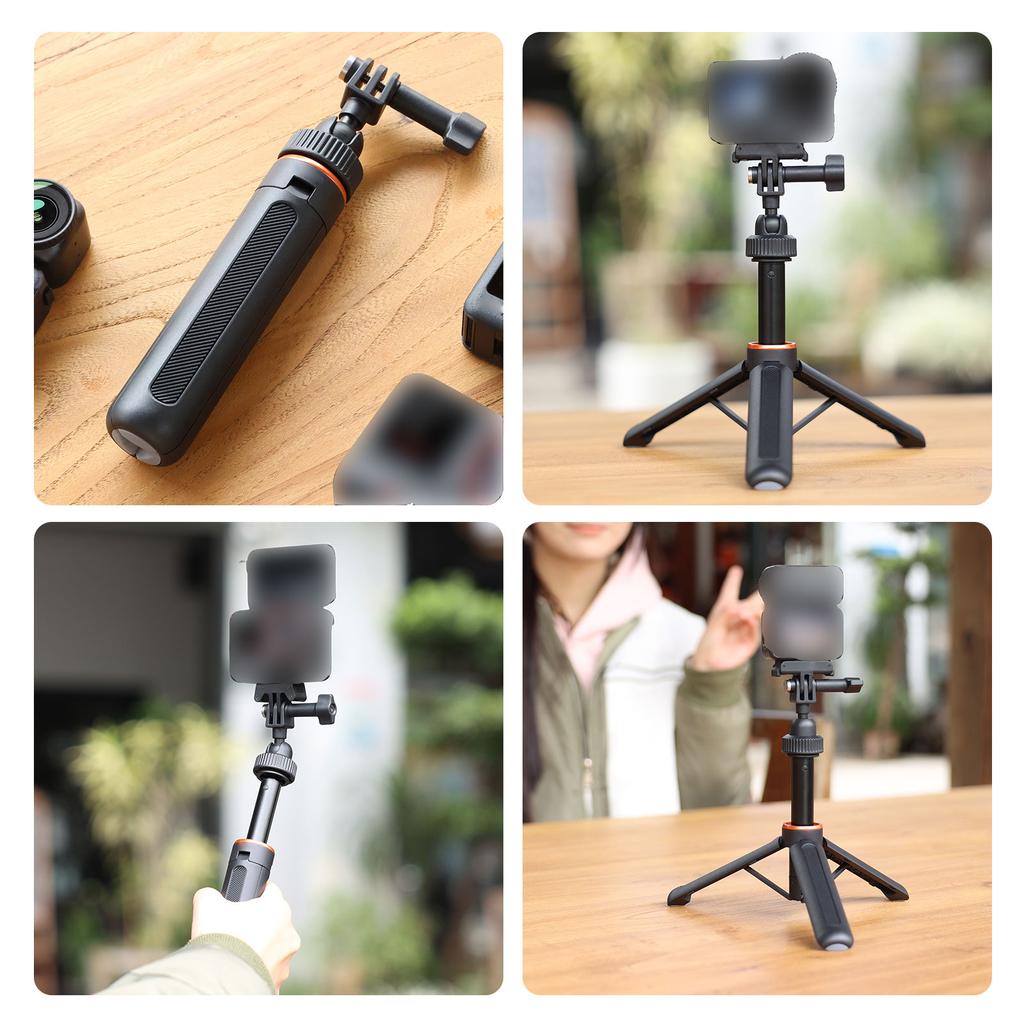 Selfie Stick Extension Rod Tripod 360 Degrees  Ball Head Lightweight Portable Vlogging Skiing Surfing Fits for Insta360