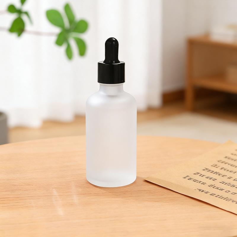 10/50/100ml Klare mattierte Glasflaschen Tropfflasche Lotionflasche Glas leere Flasche Wiederverwendbare Spenderflaschen