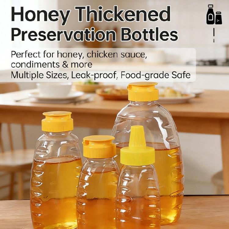 Clear Sauce Jar With Not Spill Lid Plastic Convenient Transparent Condiment Bottle for Everyday Cooking Needs