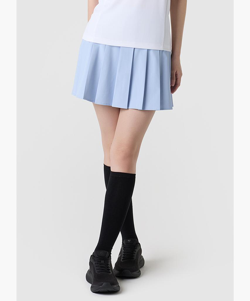 LECOQ Women'S Woven Pleated Skirt - Blue Qr122Esk32
