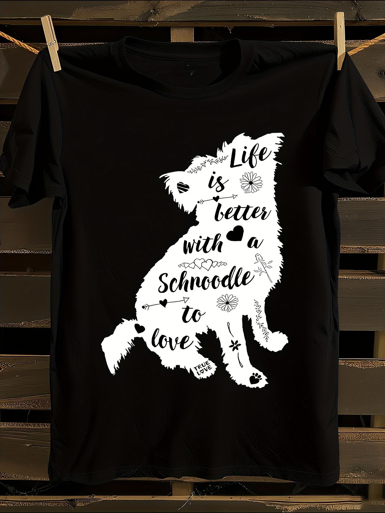 Schnoodle Dog Lovers Tshirt L